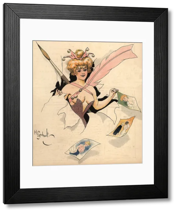Framed Print : Fairy Illustration Framed Print : Fairy Illustration