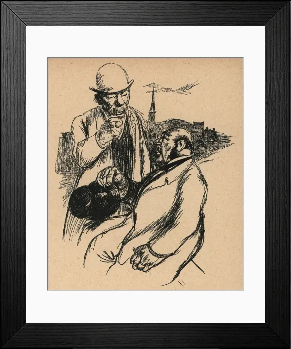 Framed Print : Comical Sketch