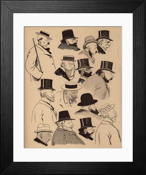 Framed Print : Vieux Marcheurs Framed Print : Vieux Marcheurs