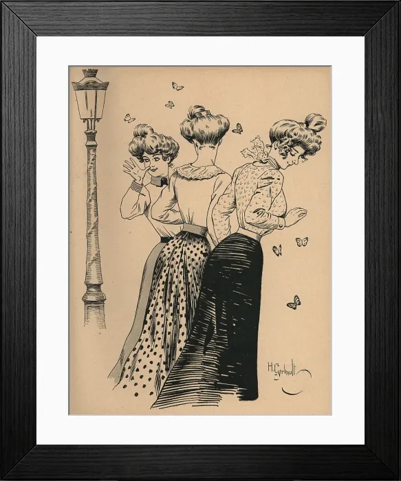 Framed Print : Jeunes Trottins Framed Print : Jeunes Trottins