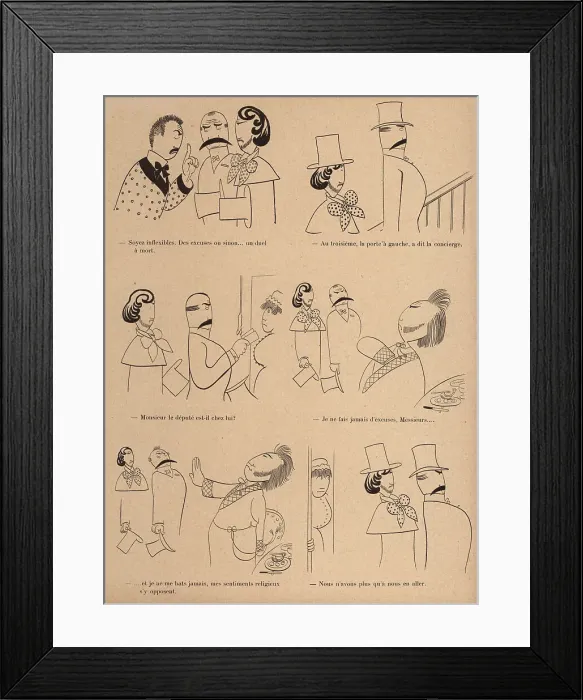 Framed Print : Un Duel Parlementaire (suite) Framed Print : Un Duel Parlementaire (suite)