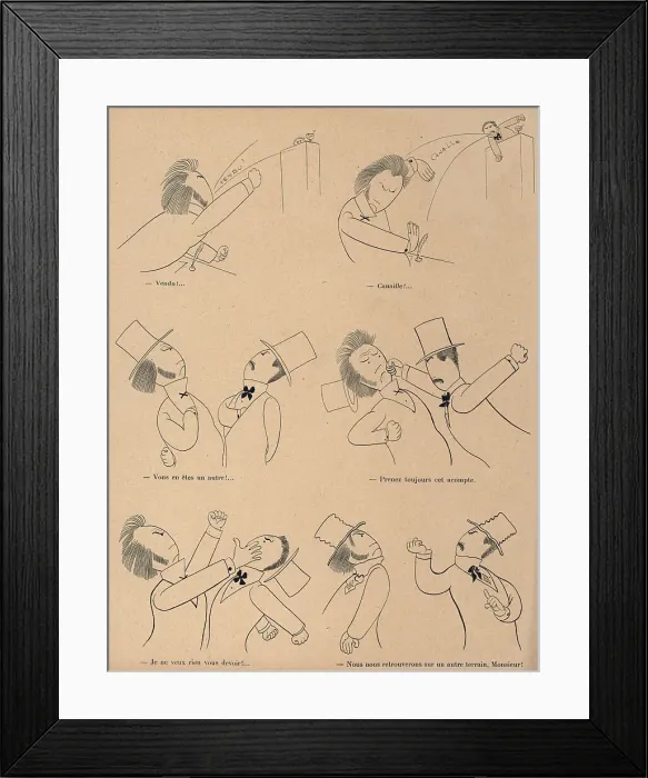 Framed Print : Un Duel Parlementaire Framed Print : Un Duel Parlementaire