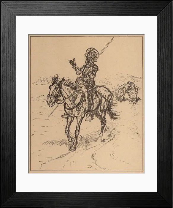 Framed Print : Don Quixote And Sancho Panza Framed Print : Don Quixote And Sancho Panza