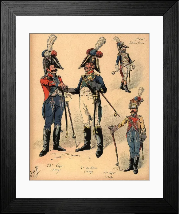 Framed Print : French Drum Majors Framed Print : French Drum Majors