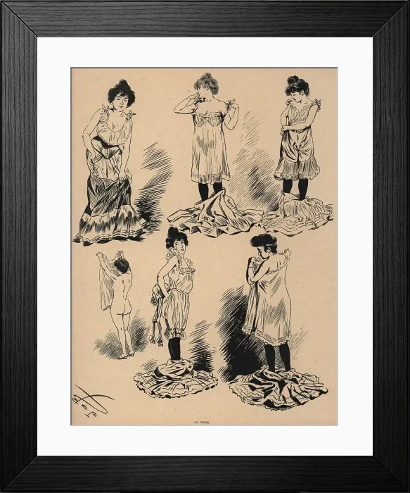 Framed Print : Woman Dressing Framed Print : Woman Dressing