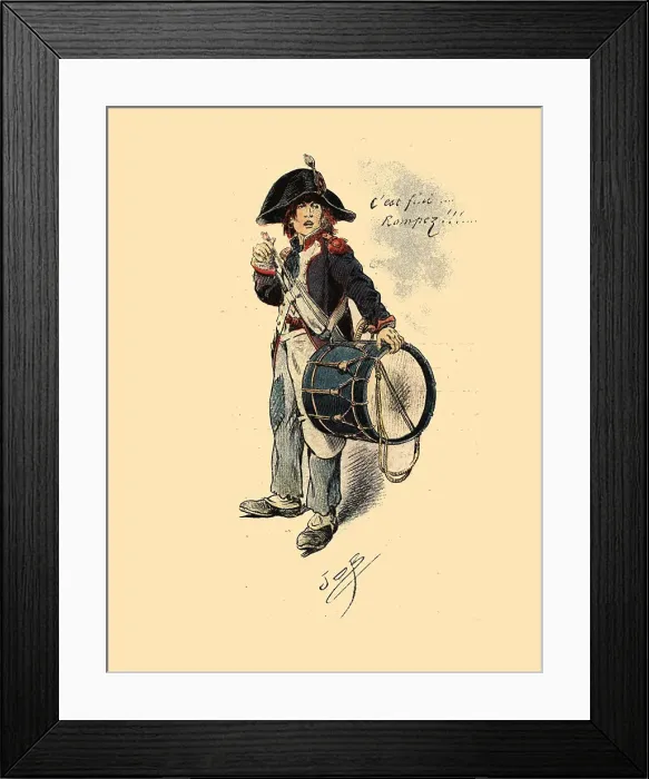Framed Print : French Infantry Drummer Framed Print : French Infantry Drummer
