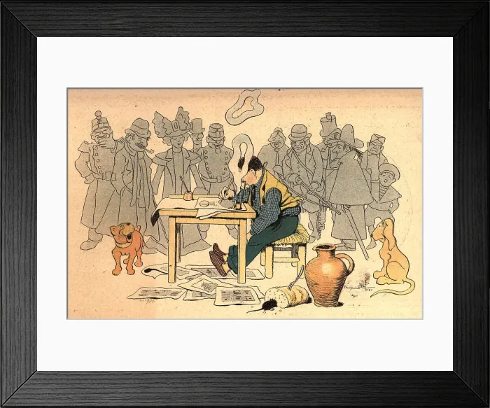 Framed Print : The Caricaturist's Parade Of Models Framed Print : The Caricaturist's Parade Of Models