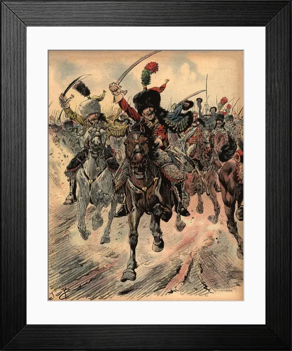 Framed Print : The Charge Framed Print : The Charge