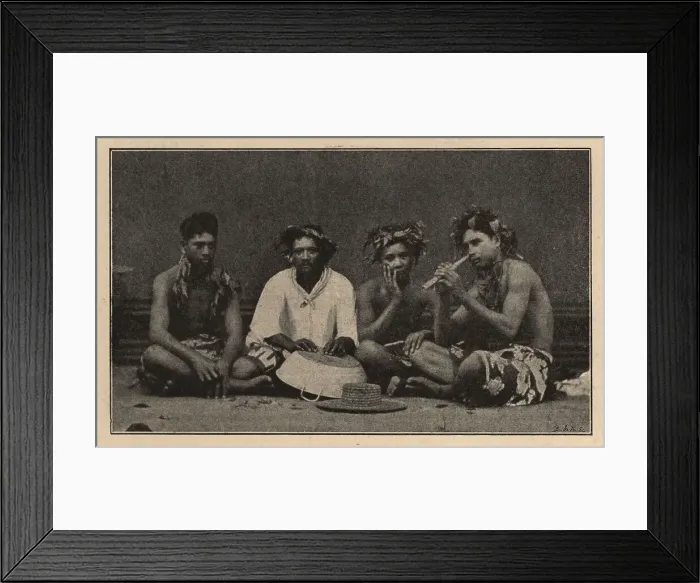 Framed Print : Natives Of Tahiti Framed Print : Natives Of Tahiti