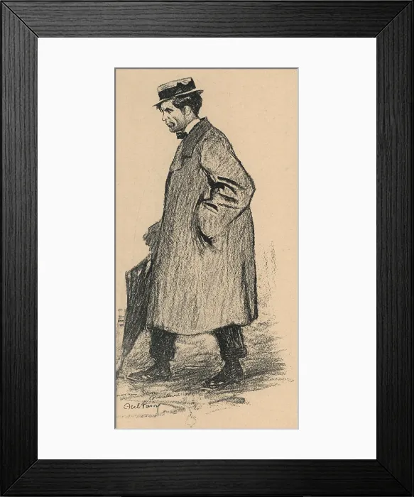 Framed Print : Sem. A portrait sketch of French caricaturist Framed Print : Sem. A portrait sketch of French caricaturist