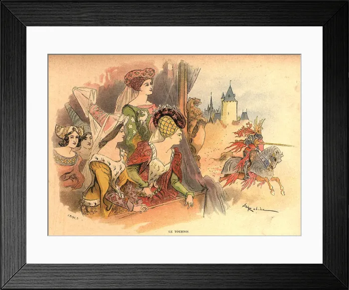 Framed Print : Le Tournoi The Tournament Framed Print : Le Tournoi The Tournament