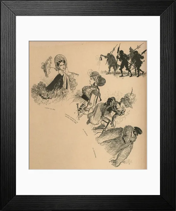 Framed Print : One Hundred Years of Eternal Feminine, late 1800s Framed Print : One Hundred Years of Eternal Feminine, late 1800s