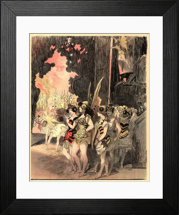 Framed Print : Les Coulisses d'Une Feerie Framed Print : Les Coulisses d'Une Feerie