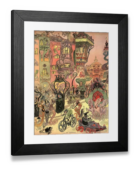Framed Print : Modern Style Street Framed Print : Modern Style Street