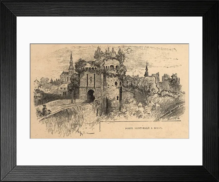 Framed Print : Porte Saint-Malo in Dinan Framed Print : Porte Saint-Malo in Dinan
