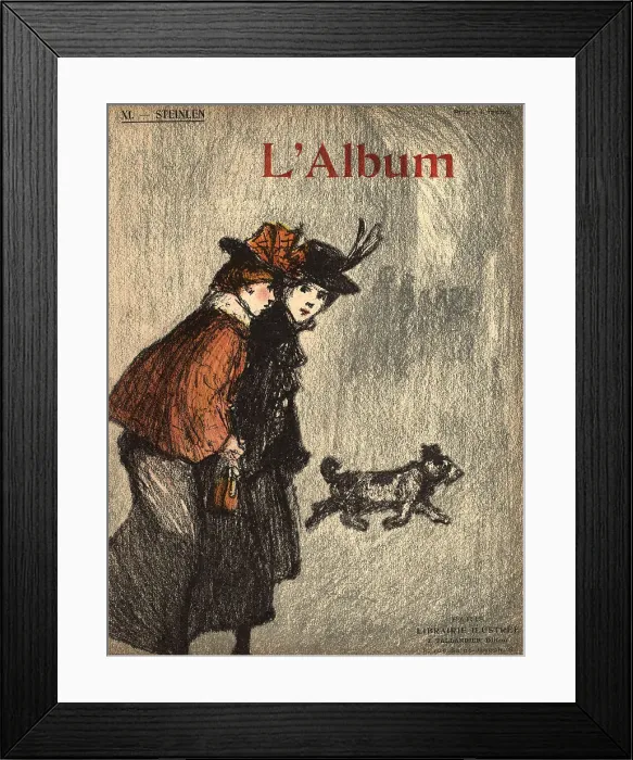 Framed Print : Ladies With A Dog Framed Print : Ladies With A Dog