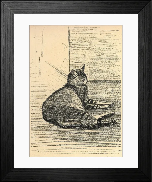 Framed Print : Cat On The Floor Framed Print : Cat On The Floor