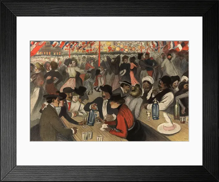 Framed Print : Popular Rejoicings on Bastille Day Framed Print : Popular Rejoicings on Bastille Day