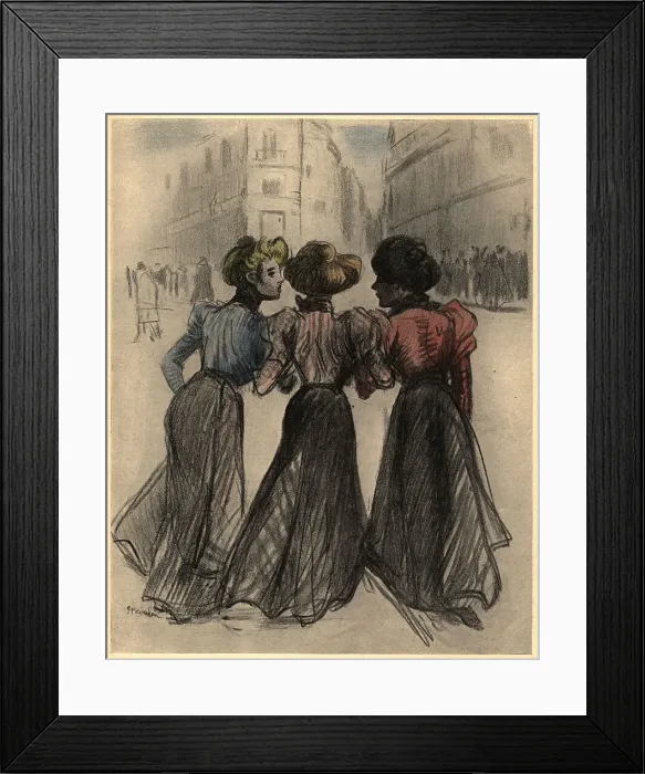 Framed Print : Trottins, Le Retour De L'Atelier Framed Print : Trottins, Le Retour De L'Atelier