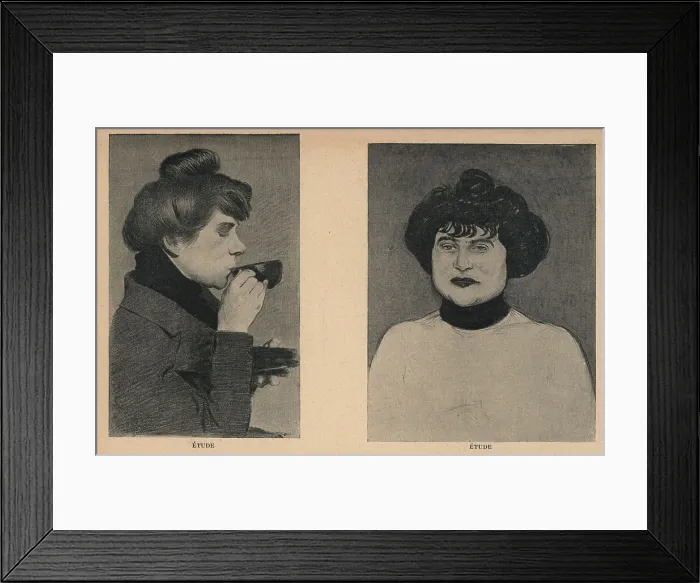 Framed Print : Head Studies Framed Print : Head Studies
