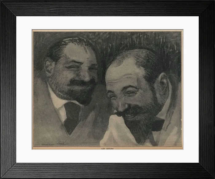 Framed Print : Les Rieurs, The Laughers Framed Print : Les Rieurs, The Laughers