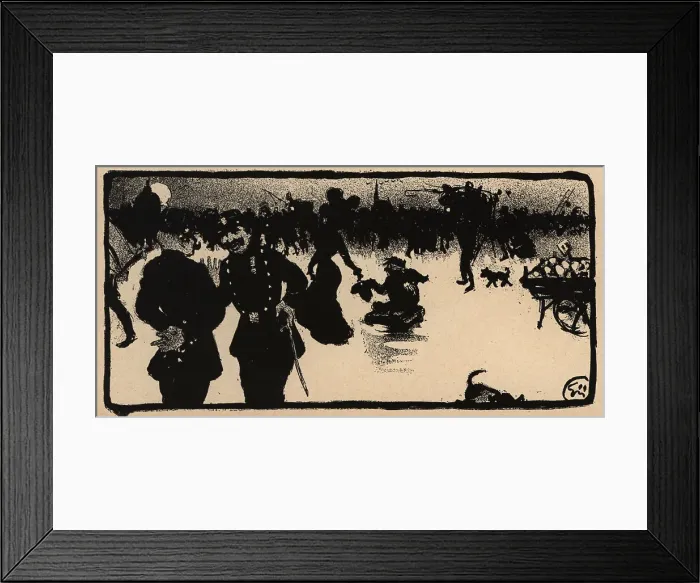 Framed Print : Ombres Chinoises. Paris Qui Grouille Framed Print : Ombres Chinoises. Paris Qui Grouille