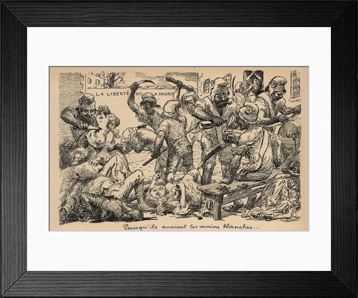Framed Print : Politics!. This sketch shows a band of what must be criminals Framed Print : Politics!. This sketch shows a band of what must be criminals