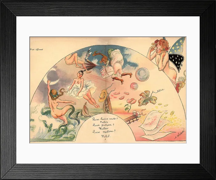 Framed Print : Fantasy Fan Design Framed Print : Fantasy Fan Design