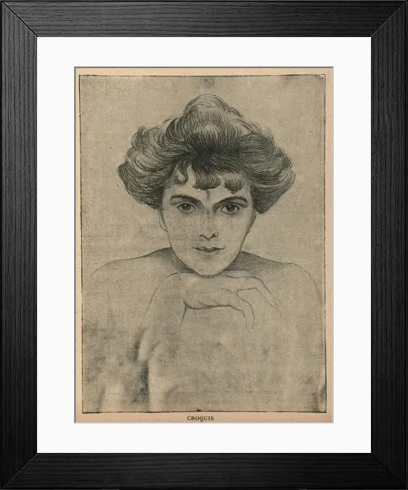 Framed Print : Sketch Of A Woman Framed Print : Sketch Of A Woman