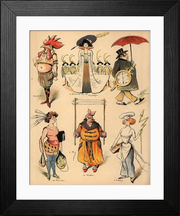 Framed Print : Review Costumes Framed Print : Review Costumes
