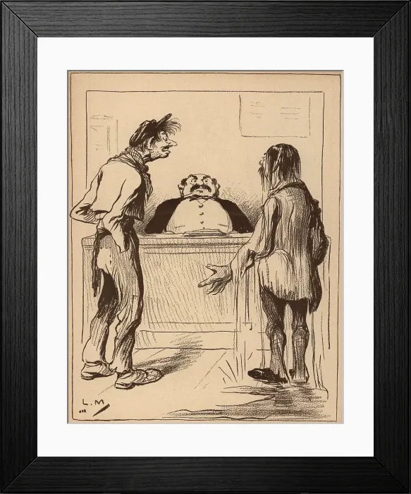 Framed Print : At The Commissioner Framed Print : At The Commissioner