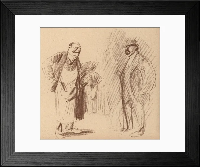Framed Print : Men In Conversation Framed Print : Men In Conversation