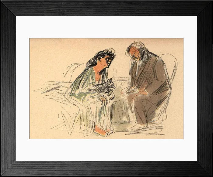 Framed Print : The Fifties. Don't you think it's better to talk? Framed Print : The Fifties. Don't you think it's better to talk?