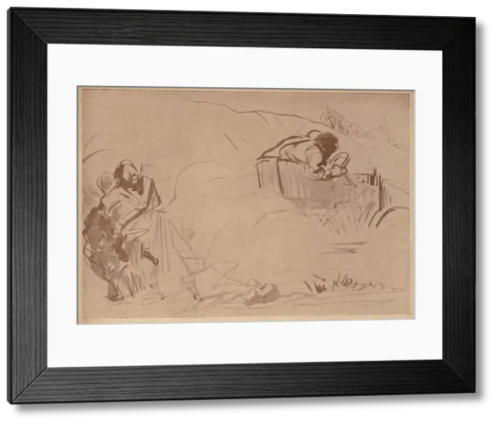 Framed Print : Motoring. A simple sketch of a motor vehicle travelling in the countryside Framed Print : Motoring. A simple sketch of a motor vehicle travelling in the countryside