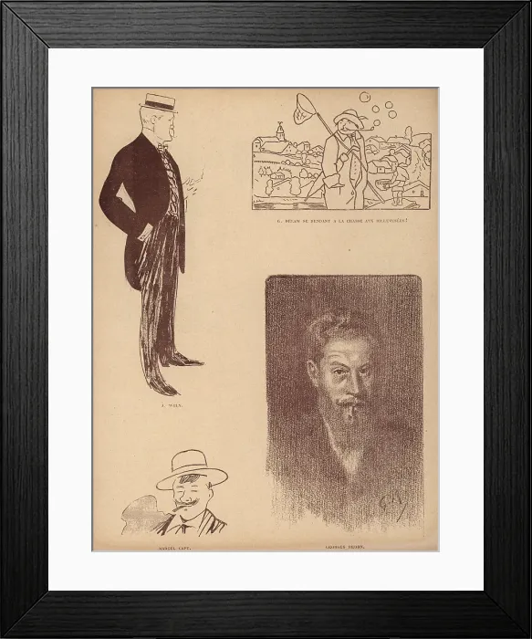 Framed Print : French Artist Self Portraits Framed Print : French Artist Self Portraits