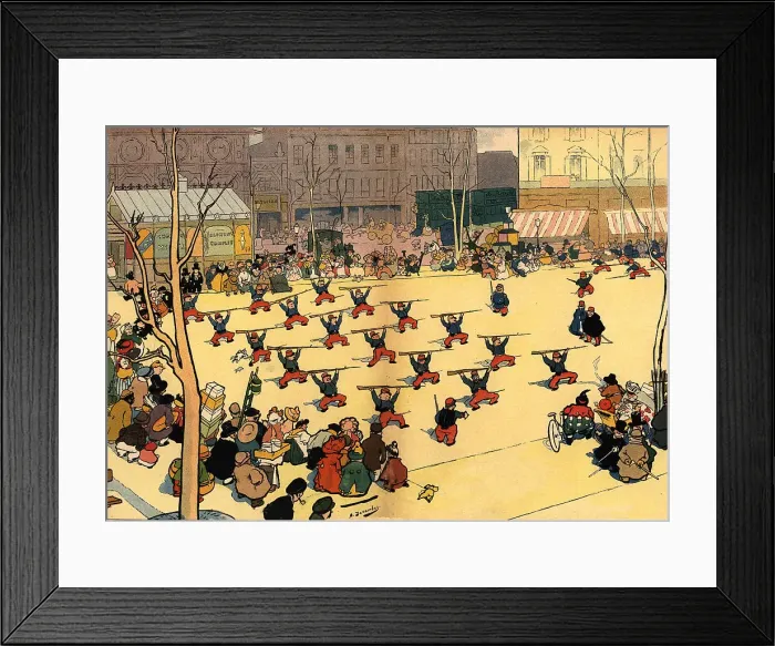 Framed Print : The Exercise At Boulevard Richard-Lenoir Framed Print : The Exercise At Boulevard Richard-Lenoir