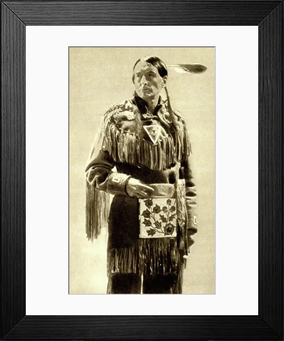 Framed Print : Archibald Stansfeld Belaney, British-born conservationist Framed Print : Archibald Stansfeld Belaney, British-born conservationist
