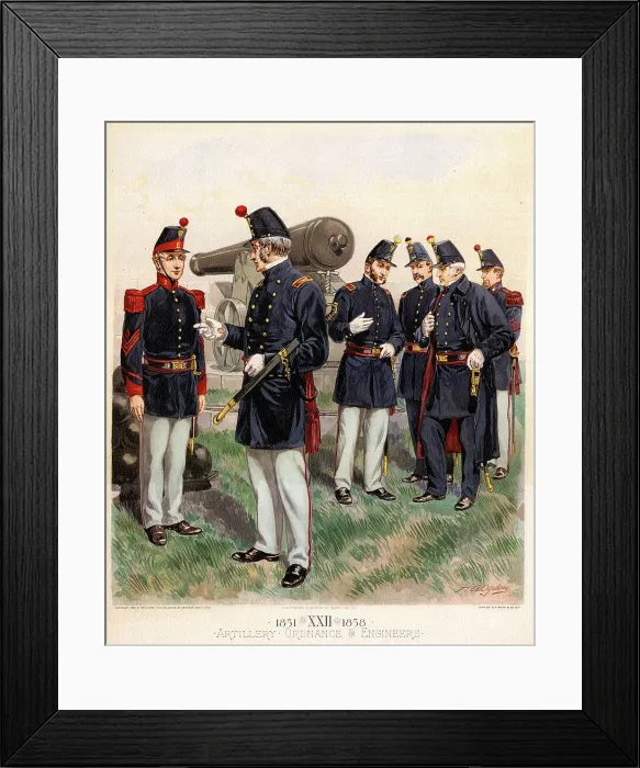 Framed Print : Artillery, Ordnance and Engineers Framed Print : Artillery, Ordnance and Engineers