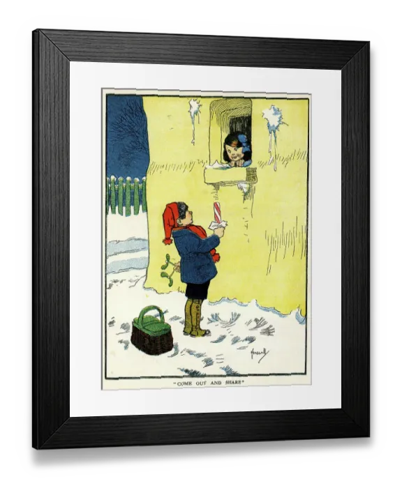 Framed Print : Come out and share, by John Hassall Framed Print : Come out and share, by John Hassall
