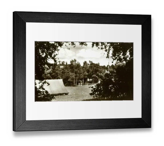 Framed Print : Frylands Wood Boy Scout Camp, Featherbed Lane, Addington Framed Print : Frylands Wood Boy Scout Camp, Featherbed Lane, Addington