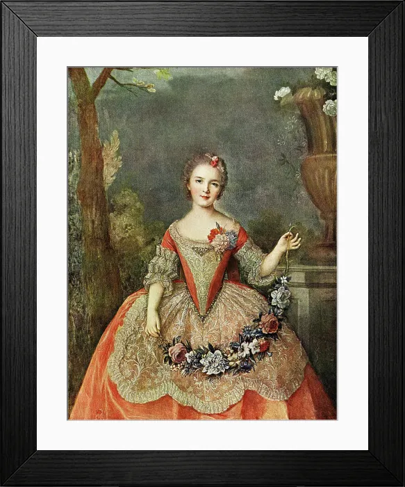 Framed Print : Mademoiselle de Beaujolais, by Jean-Marc Nattier Framed Print : Mademoiselle de Beaujolais, by Jean-Marc Nattier