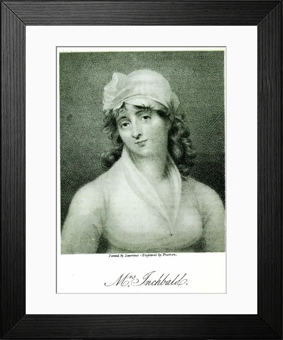 Framed Print : Elizabeth Inchbald, English novelist, actress, dramatist Framed Print : Elizabeth Inchbald, English novelist, actress, dramatist
