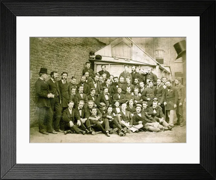 Framed Print : Group photo of Victorian men Framed Print : Group photo of Victorian men