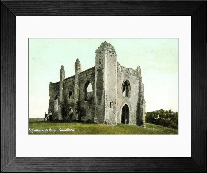 Framed Print : Ruins of St Catherine's Chapel, Guildford, Surrey Framed Print : Ruins of St Catherine's Chapel, Guildford, Surrey