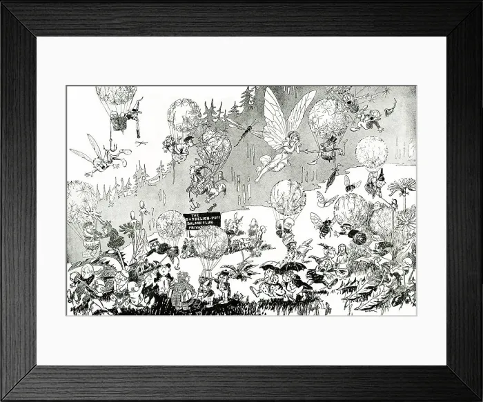 Framed Print : Dandelion-Puff Balloon Club by Thomas Maybank Framed Print : Dandelion-Puff Balloon Club by Thomas Maybank