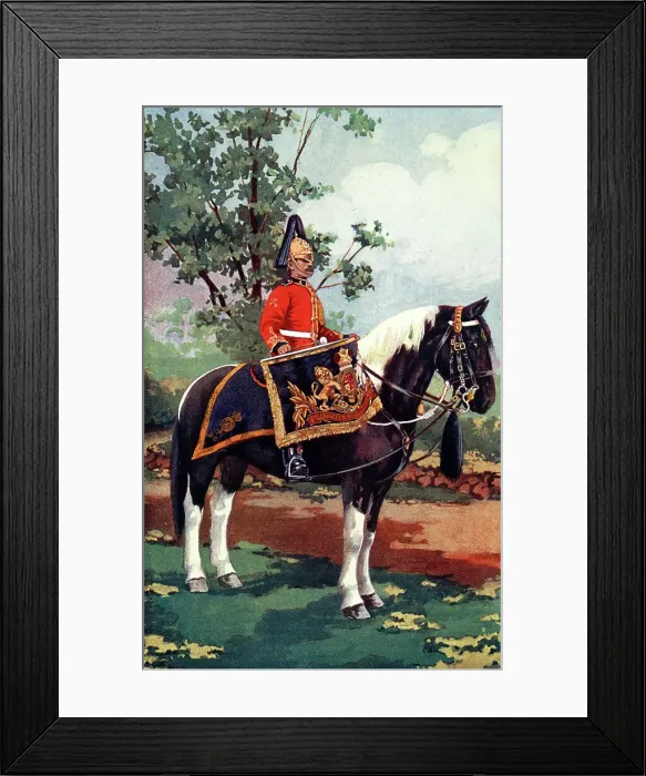 Framed Print : Drum Horse of the 7th Dragoon Guards, Review Order Framed Print : Drum Horse of the 7th Dragoon Guards, Review Order