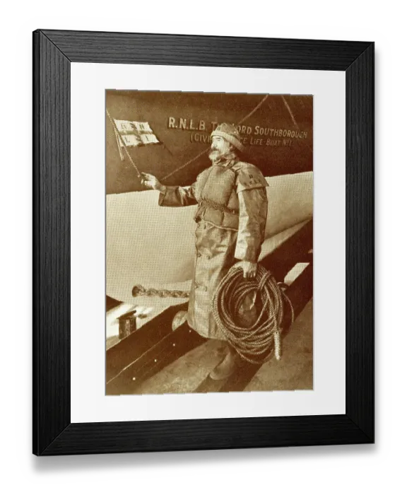 Framed Print : Lifeboat coxswain Framed Print : Lifeboat coxswain