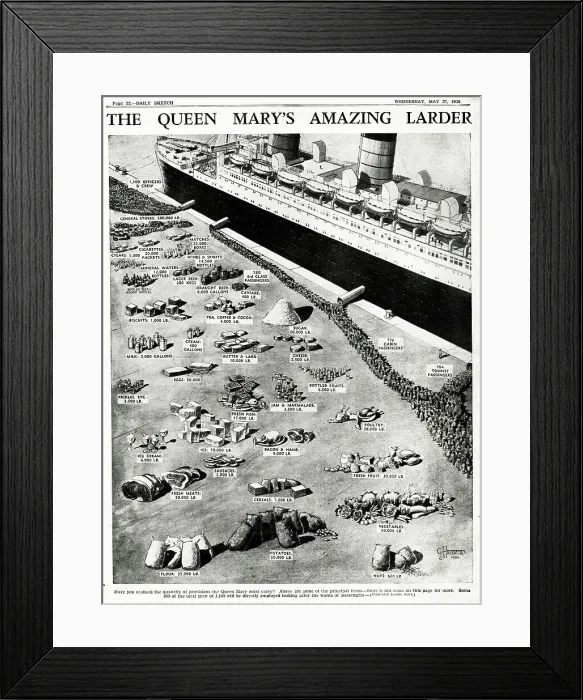 Framed Print : The Queen Mary's Amazing Larder Framed Print : The Queen Mary's Amazing Larder