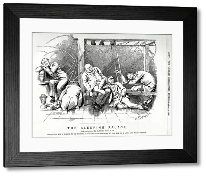 Framed Print : Cartoon, The Sleeping Palace (of Westminster) Framed Print : Cartoon, The Sleeping Palace (of Westminster)