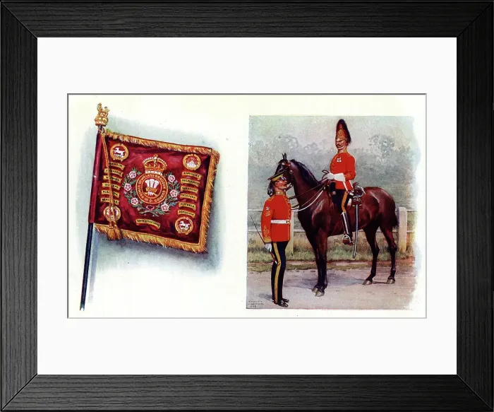 Framed Print : Standard and Uniforms of the 3rd Dragoon Guards Framed Print : Standard and Uniforms of the 3rd Dragoon Guards